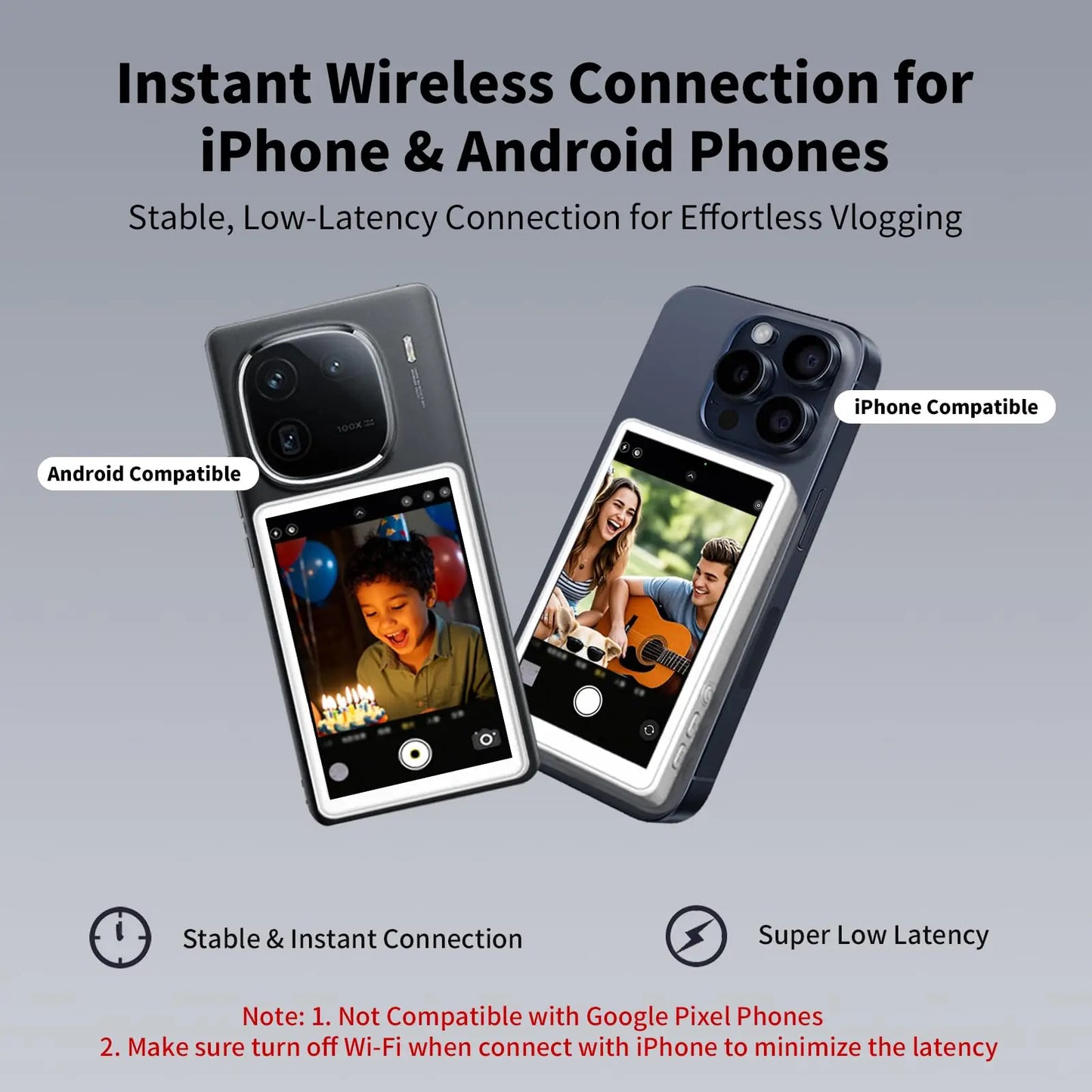 Magnetic Phone Selfie Monitor Screen