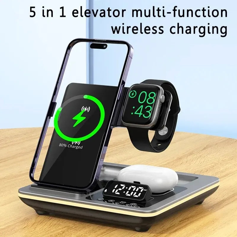 Auto 5 In 1 Wireless Charger