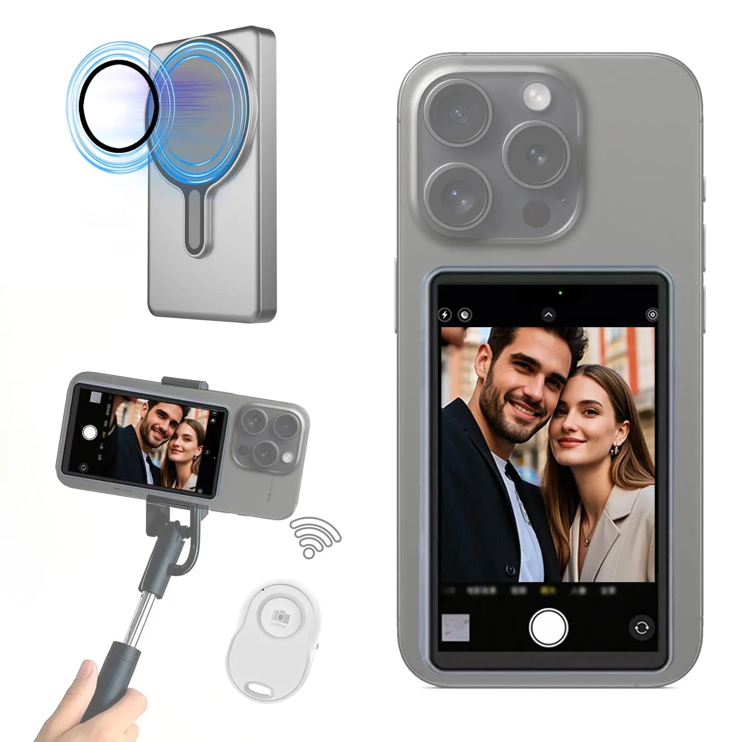 Magnetic Phone Selfie Monitor Screen